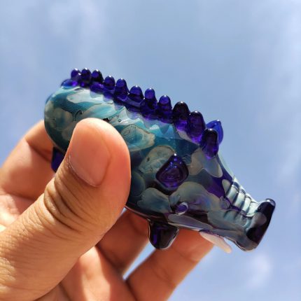 Handmade Pig Glass Pipes Wild Boar Beautiful Pipe Unique Tobacco Pipe Porcupine Smoking Pipes Pretty Hand Pipe