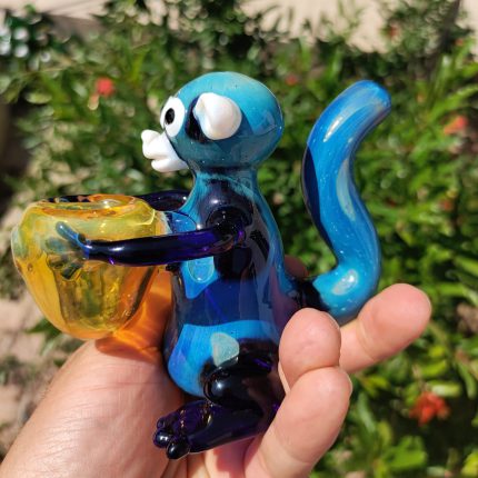 Handmade Monkey Pipe Unique Glass Pipes Squirrel Hand Pipe Pretty Pipes Beautiful Gift