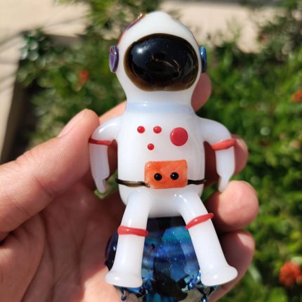 Handmade Astronaut Pipe Unique Glass Pipes Spaceman Hand Pipe Pretty Pipes Beautiful Gift