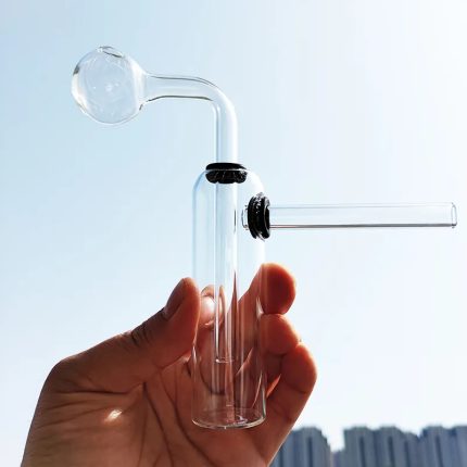 Detachable Glass Pipes Oil Burner bubbler Glass Bong Dab Rig in Hookah Water Pipe Portable Smoking Pipe Percolater Bongs with Tobacco Bowl Shisha Oil Burner