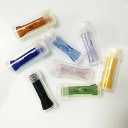 Tobacco Herb Filter Smoking Heady Tips Hand Pipe Mini Small Mouth Holder Glass Pipes With Flat Round Mix Color Send Pyrex Glass Tube for Rolling Papers Wholesale