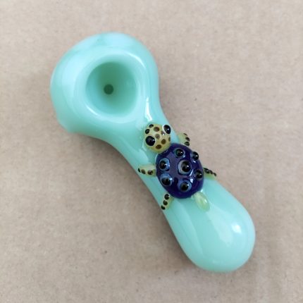 Turtle Glass Spoon Pipe
