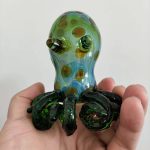 RUNAOT Octopus Large Glass Hand-Pipe - Green - Image 6