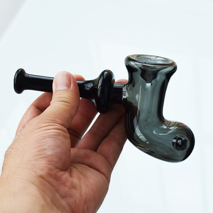 Red Eye Glass 6.5″ Boot Hammer Hand Pipe Boot Pipe - Image 2