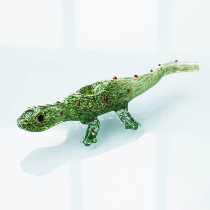 Lizard Pipe Glass American Glass Dry Spoon Pipe - Image 8