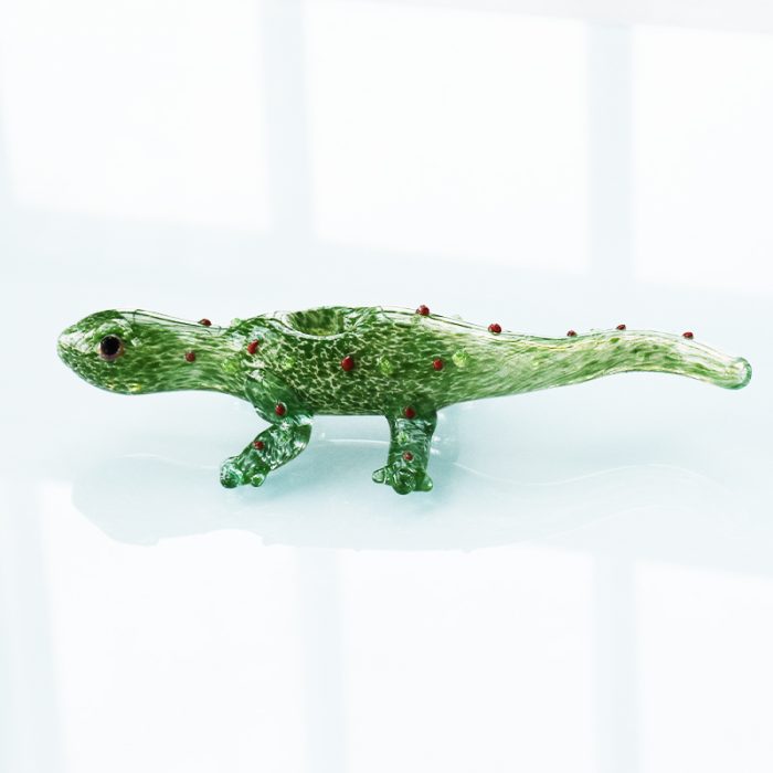 Lizard Pipe Glass American Glass Dry Spoon Pipe - Image 7
