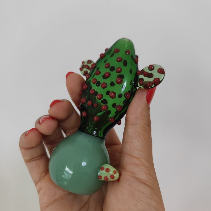 Cactus Pipe Unique Glass Pipes Hand Pipe Pretty Pipes - Image 3