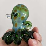 RUNAOT Octopus Large Glass Hand-Pipe - Green - Image 3