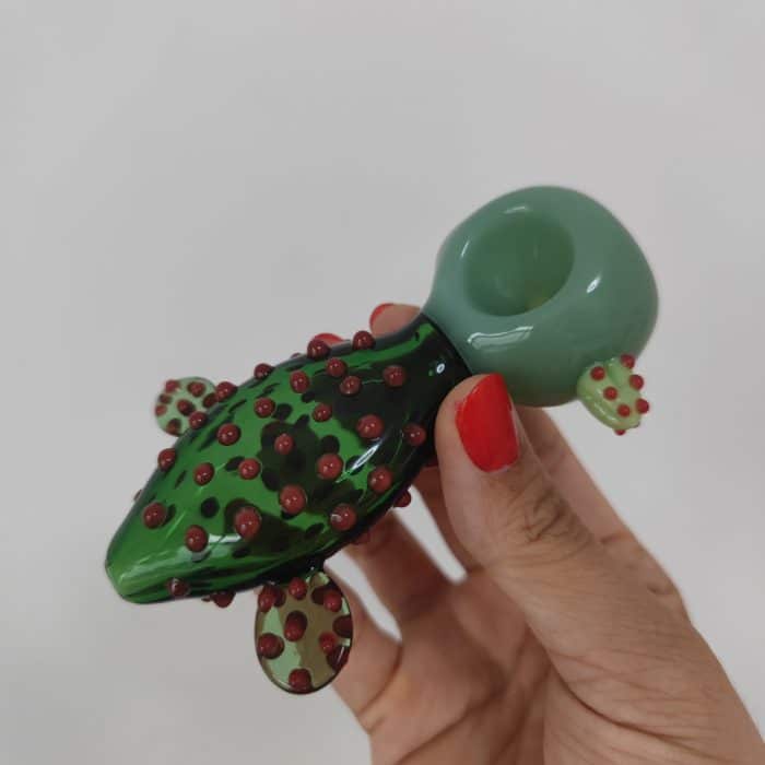 Cactus Pipe Unique Glass Pipes Hand Pipe Pretty Pipes - Image 2