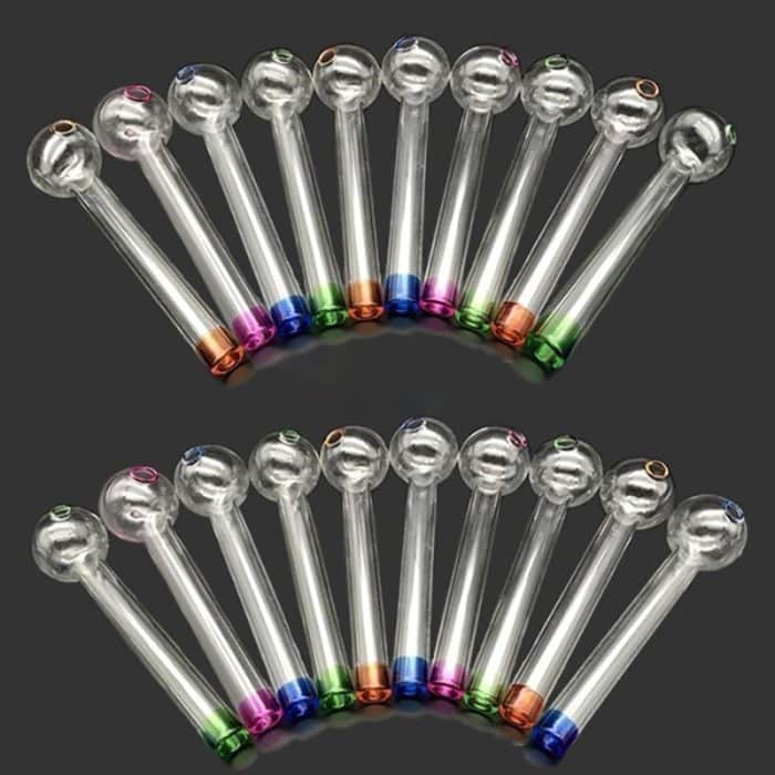 Glass Oil Burner Pipe 4 inch Colorful Crack Pipes - Image 5