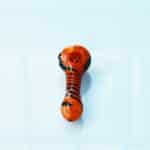 Orange Spiral Pattern Glass Pipe 4.5 inch - Image 7