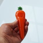 Dry Spoon Pipe Carrot Body Glass Pipe - Image 3