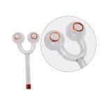 Color Edge Slingshot Dual Oil Burner Glass Pipe 5"