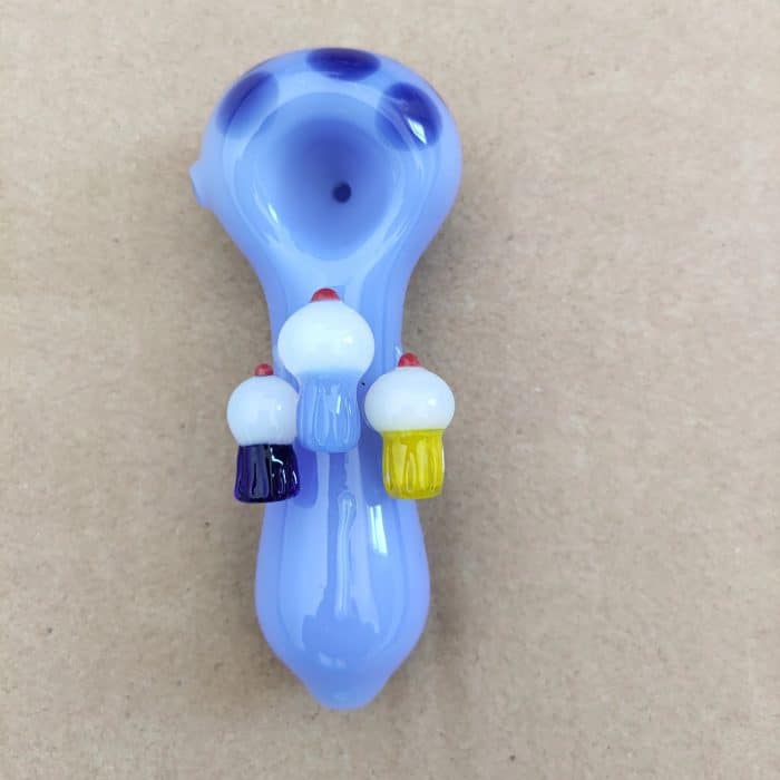 Mushroom Glass Hand Pipe - Image 3