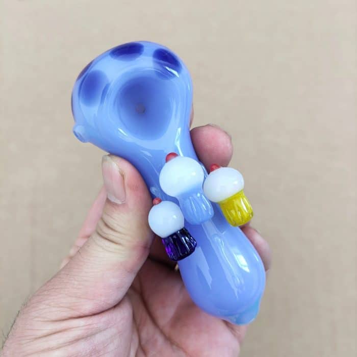 Mushroom Glass Hand Pipe - Image 7
