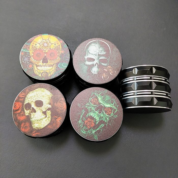 Skull Series Aluminum Herb Grinder