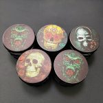 Skull Series Aluminum Herb Grinder 63MM 4 Piece Metal Tobacco Grinder - Image 6