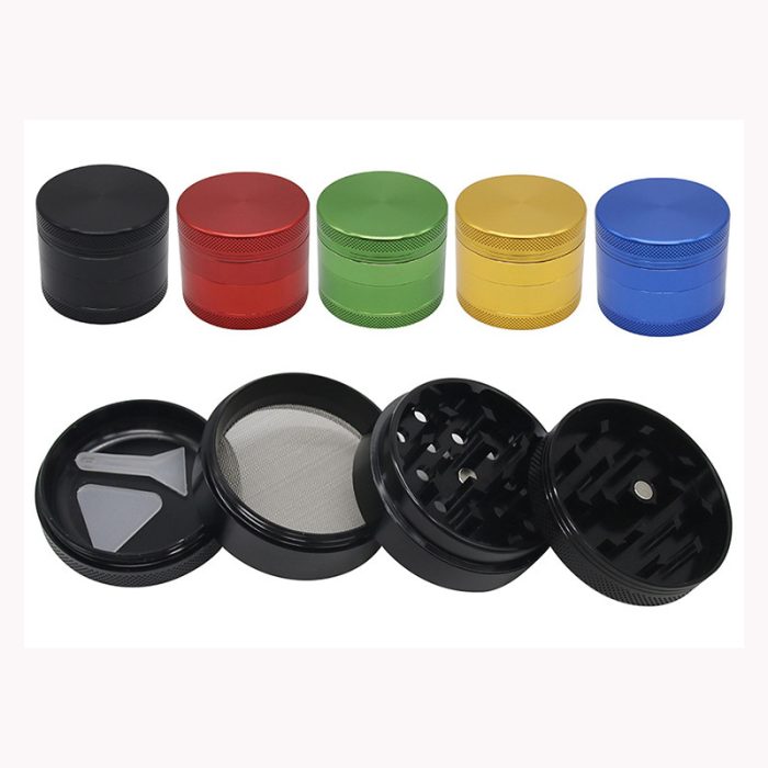Aluminum Herb Grinder with Pollen Screen and Magnetic Lid - Image 5