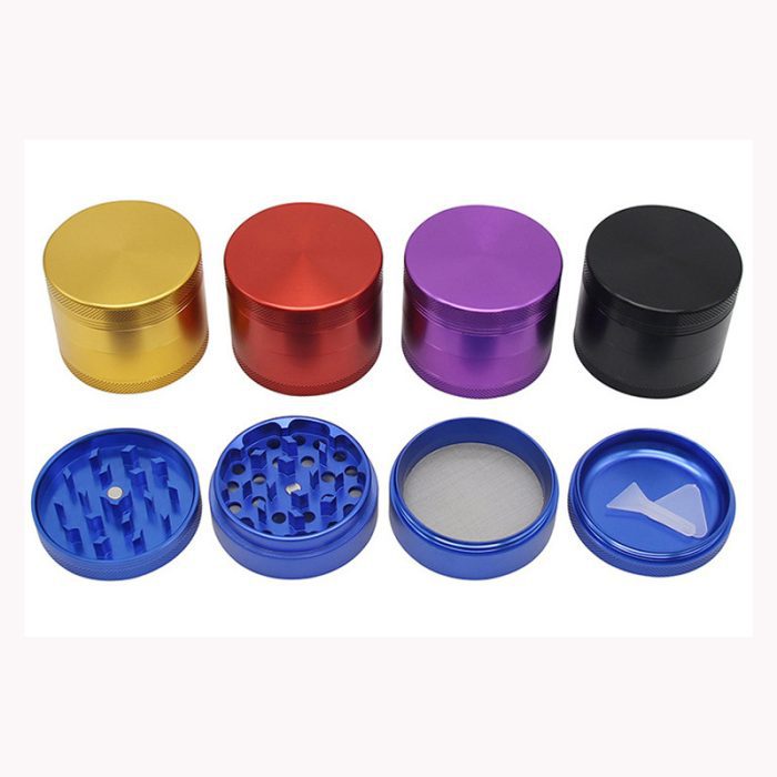 Aluminum Herb Grinder with Pollen Screen and Magnetic Lid - Image 6