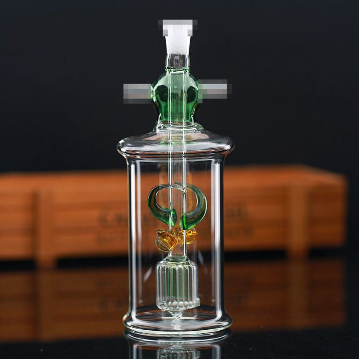 RUNAOT Glass Oil Burner Bubbler Double Tube - Image 2